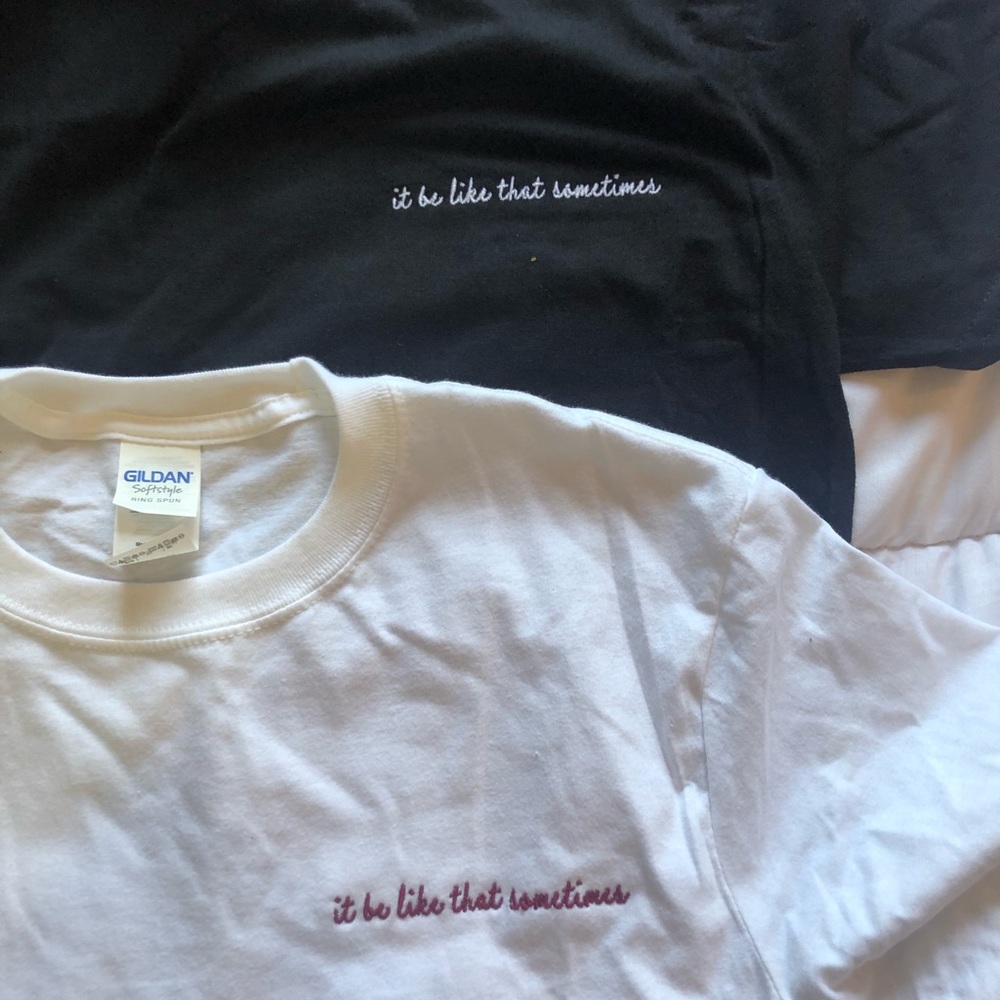 Silk&Ivy It Be Like That  embroidered tee bundle